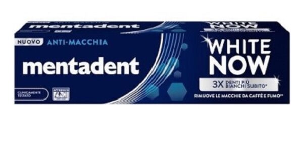 MENTADENT DENTIFRICIO WHITE NOW ANTI-MACCHIA 75ML