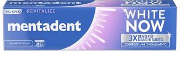 MENTADENT DENTIFRICIO WHITE NOW REVITALIZE 75ML