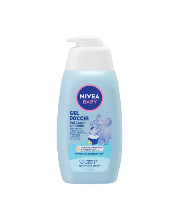 NIVEA BABY GEL DOCCIA DAI CAPELLI AI PIEDINI DETERGENTE 500ML