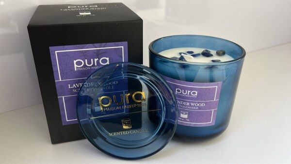 MERCURY CANDELA PROFUMATA LAVENDER WOOD 380 GR IN CAMPANA VETRO