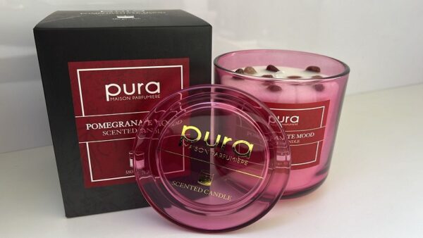 MERCURY CANDELA PROFUMATA POMEGRANATE MOOD 380 GR IN CAMPANA VETRO