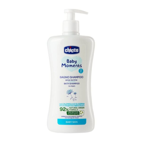 CHICCO BABY MOMENTS BAGNO SHAMPOO S/LACRIME CALENDULA E GLICER 500ML