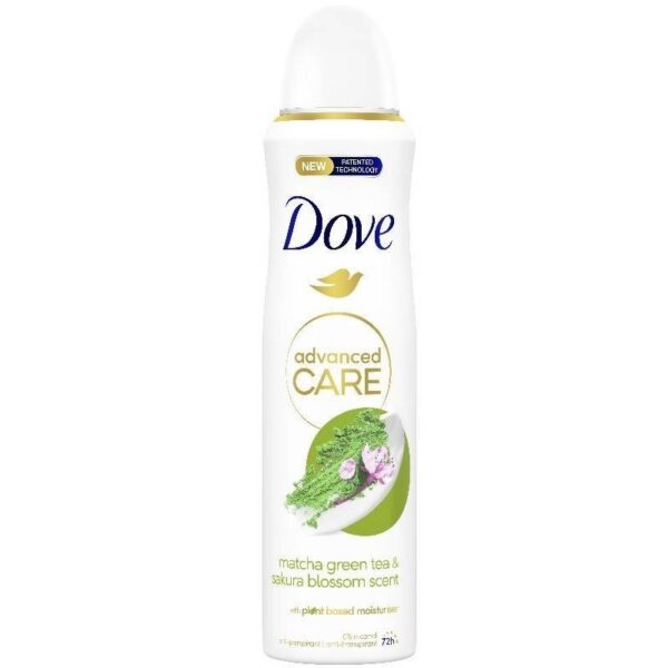 DOVE DEO SPRAY ADVANCED CARE MATCHA GREEN TEA&SAKURA 72H 150 ML