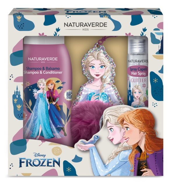 NATURAVERDE FROZEN COFFRET SHAMP&BALS 250ML+SPRAY CAPELLI 75ML+PORTACH