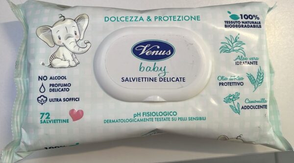 VENUS BABY SALVIETTINE DELICATE 72PZ