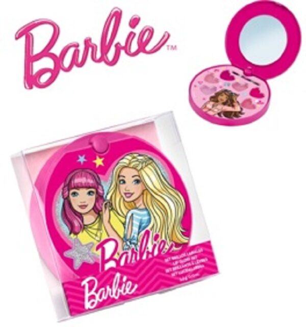 BARBIE TROUSSE LIP GLOSS + SPECCHIO