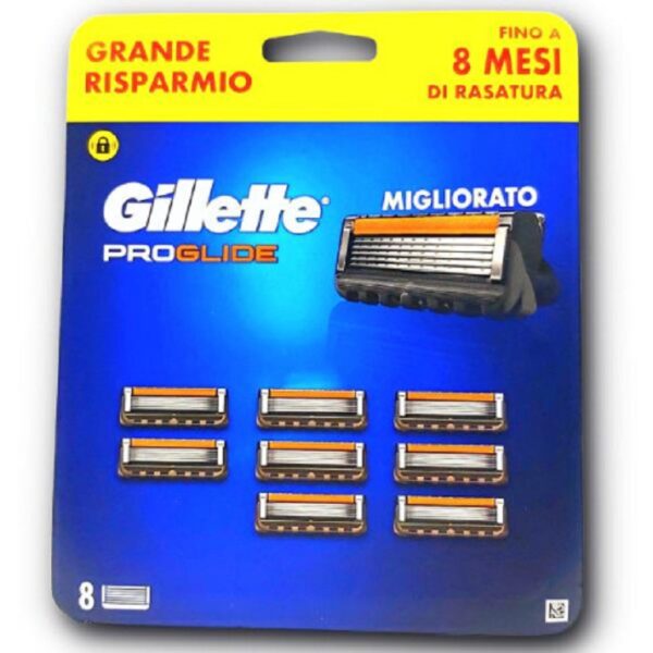 GILLETTE PROGLIDE 8 RICAMBI DA 5 LAME