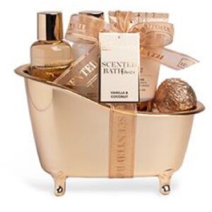 IDC INSTITUTE SCENTED COFFRET VASCA BRONZO S/G+B/L+C.MANI+BOMBA NEW