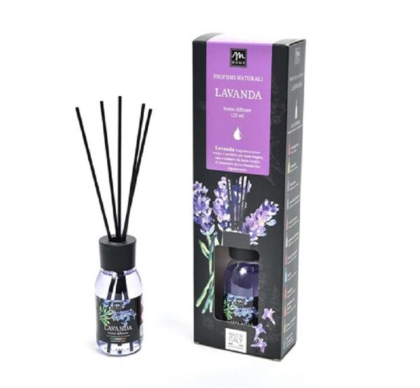 MERCURY DIFFUSORE DI ESSENZA LAVANDA CON BACCHETTI IN COTONE 125 ML