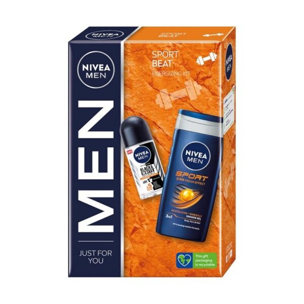 NIVEA MEN JUST COFFRET S/G 250 ML + DEO ROLL ON 50 ML