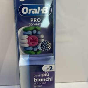 ORAL B PRO 3D WHITE TESTINE RICAMBIO X SPAZZOLINO ELETTRICO 2PZ