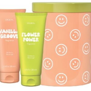 PUPA HAPPYBOX 3 LATTE DOCCIA 200 ML X 2 VANILLA GROOVE-FLOWER POWER