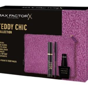 MAX FACTOR COFFRET MASCARA 2000 CAL BLACK+MATITA+SMALTO+POCHETTE 24