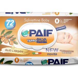 PAIF SALVIETTE BABY PROFUMO ARGAN 72 PEZZI