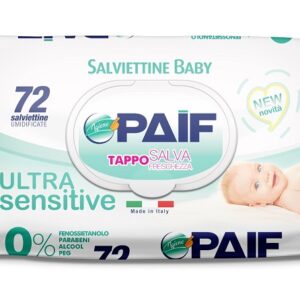 PAIF SALVIETTE BABY ULTRA SENSITIVE 72 PEZZI