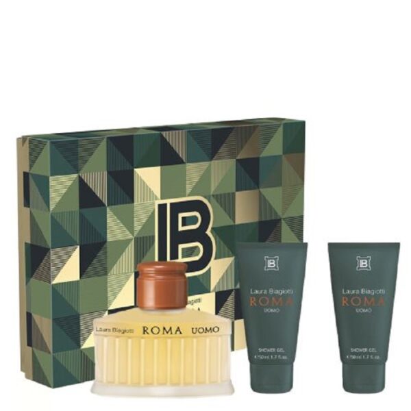 L.BIAGIOTTI ROMA UOMO COFFRET EDT 75 ML + 2 S/G 50 ML