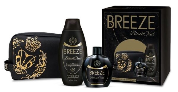 BREEZE BLACK OUD COFFRET DEO 100ML + DOCCIA SHAMPOO 400ML+BEAUTY