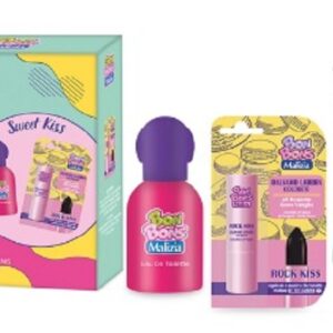 MALIZIA BON BONS SWEET KISS COF EDT 50ML+BALSAMO LABBRA COLORAT+3PENNE