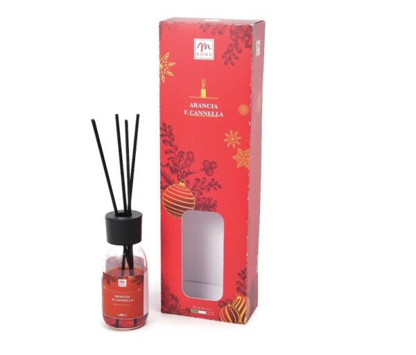 MERCURY DIFFUSORE DI ESSENZA ARANCIA/CAN BACCHETTI COTONE 125ML NATALE