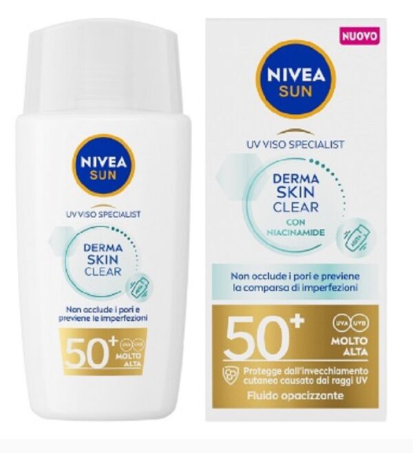 NIVEA SUN DERMA SKIN CLEAR IP 50+ 40ML