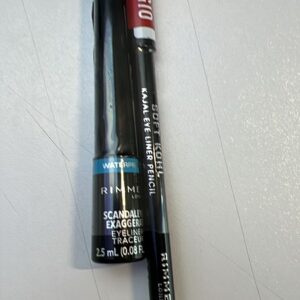 RIMMEL SCANDALEYES EYELINER EXAGGERATE + MATITA SOFT KOHL 061 BLACK