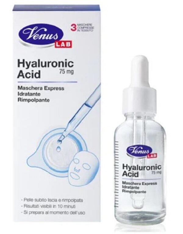 VENUS HYALURONIC ACID MASCHERA EXPRESS IDRATANTE RIMPOLP 30ML+3MASCH