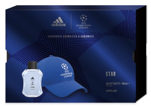 ADIDAS CHAMPIONS LEAGUE STAR COFFRET EDT 100ML + CAPPELLINO NEW 2024