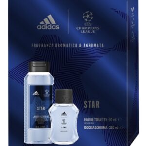 ADIDAS STAR UEFA COFFRET EDT 50ML + DOCCIASCHIUMA 250ML NEW 2024