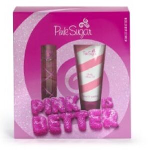 AQUOLINA COFFRET PINK SUGAR PINK IS BETTER EDT 30ML + GLOSSY S/G 100ML