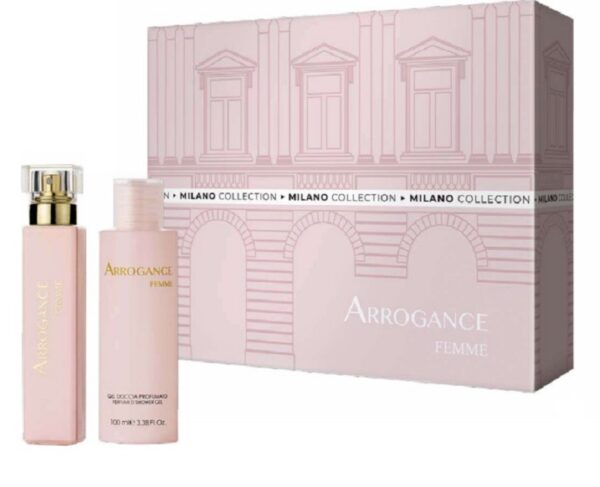 ARROGANCE FEMME COFFRET EDT 30ML VAPO + S/G 100 ML NEW 2024