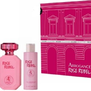 ARROGANCE ROSE LEBEL COFFRET EDT 50ML + S/G 100ML + B/L 100ML NEW 2024