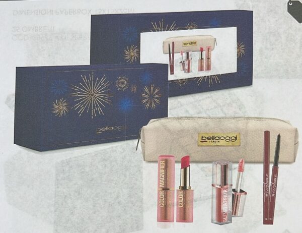 BELLAOGGI COFFRET COLOR MAGNIFIER+GLOSS AFFAIR+MATITA LABBRA+POCHETTE