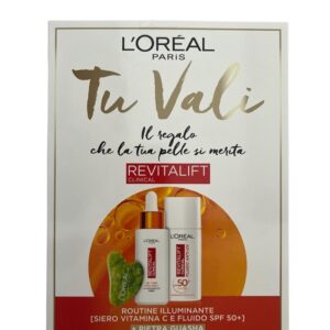 L'OREAL TU VALI REVITALIFT CLINICAL COFFRET SIERO+FLUIDO+PIETRA GUASHA