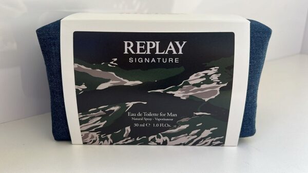 REPLAY SIGNATURE MAN COFFRET EDT 30 ML + POCHETTE