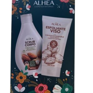 ALHEA COFFRET SCRUB CORPO 250ML+ESFOLIANTE VISO 75ML CON OLIO MANDORLE