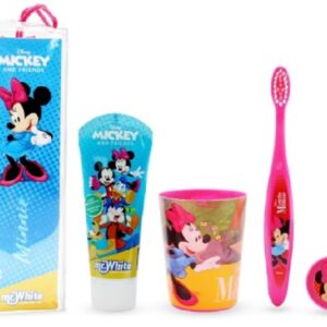 DISNEY MINNIE POCHETTE SPAZZOLINO 2D + DENTIFRICIO 75ML + BICCHIERE