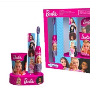 DISNEY BARBIE COFFRET BASE LUMINOSA+SPAZZ ELETTRICO+DENTIFR 75ML+BICCH