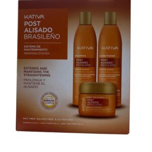 KATIVA COFFRET POST ALISADO BRASILENO SHAMPOO+BALSAMO+MASCHERA