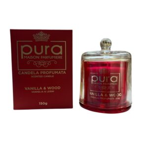 MERCURY PURA CANDELA PROFUMATA VANILLA&WOOD 150GR IN CAMPANA VETRO