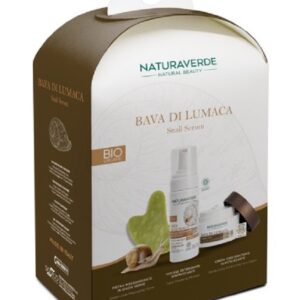 NATURAVERDE COFFRET BIO LUMACA MOUSSE 150ML+CREMA VISO 50ML+PIETRA