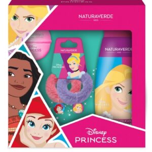 NATURAVERDE PRINCESS COFFRET BOMBA BAGNO 100GR+SHAMPOO 300ML+ELASTICI