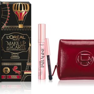 L'OREAL COFFRET MASCARA LASH PARADISE+MINI MATITA NERA+MAXI POCHETTE