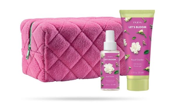 PUPA LET'S BLOOM KIT 2 LATTE DOCCIA 200ML+ A/P 100ML ROYAL GARDEN+POCH