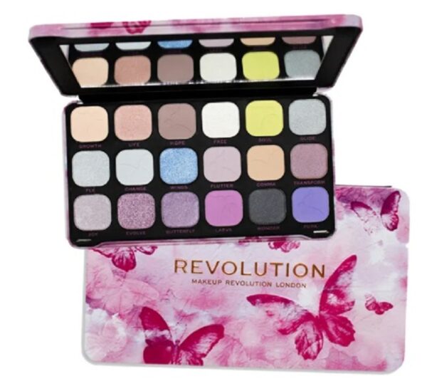 REVOLUTION PALETTE FOREVER FLAWLESS SOFT BUTTERFLY 18 OMBRETTI