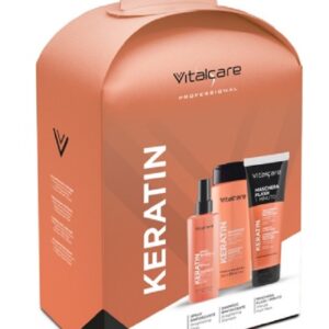 VITALCARE KERATIN COFFRET SHAMPOO 250ML+SPRAY 125ML+MASCHERA 190ML