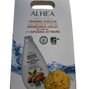 ALHEA COFFRET BAGNO DOCCIA MANDORLA 400ML + SPUGNA