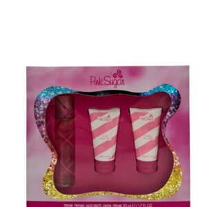 AQUOLINA COFFRET PINK SUGAR EDT 50ML + B/L 50ML + S/G 50ML NEW