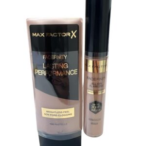 MAX FACTOR FONDOTINTA LASTING N. 102 + CORRETTORE FACEFINITY N. 020