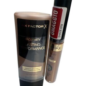 MAX FACTOR FONDOTINTA LASTING N. 111 + CORRETTORE FACEFINITY N. 070