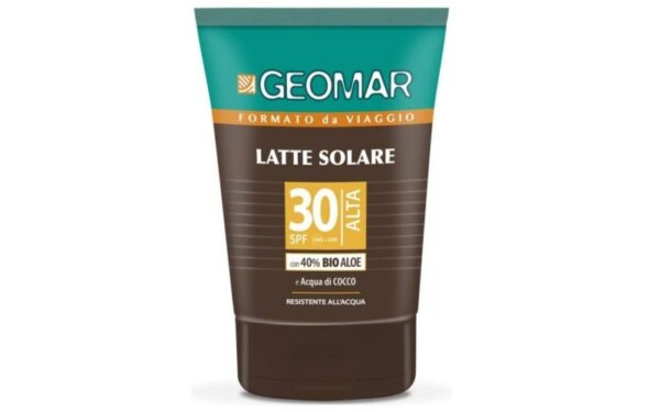 GEOMAR LATTE SOLARE SPF 30 CON BIO ALOE E ACQUA DI COCCO 100 ML